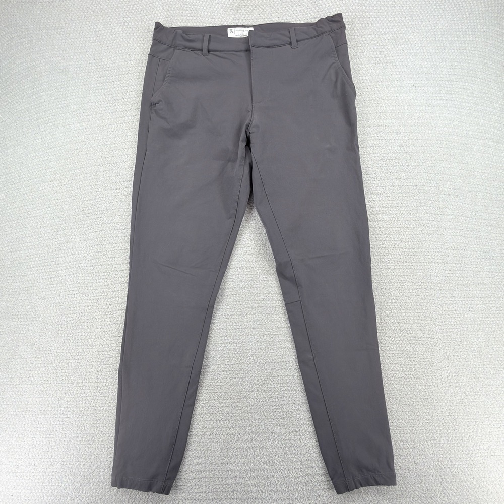 Tailored Athlete Everyday Tech Trousers Mens Medium Gray Stretch Tapered Jogger